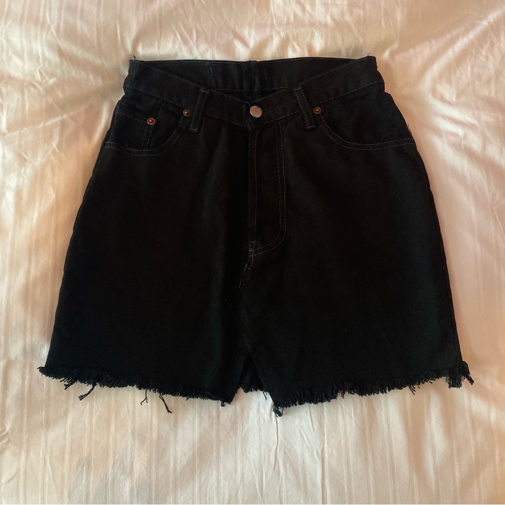 urban outfitters/levis black denim skirt
